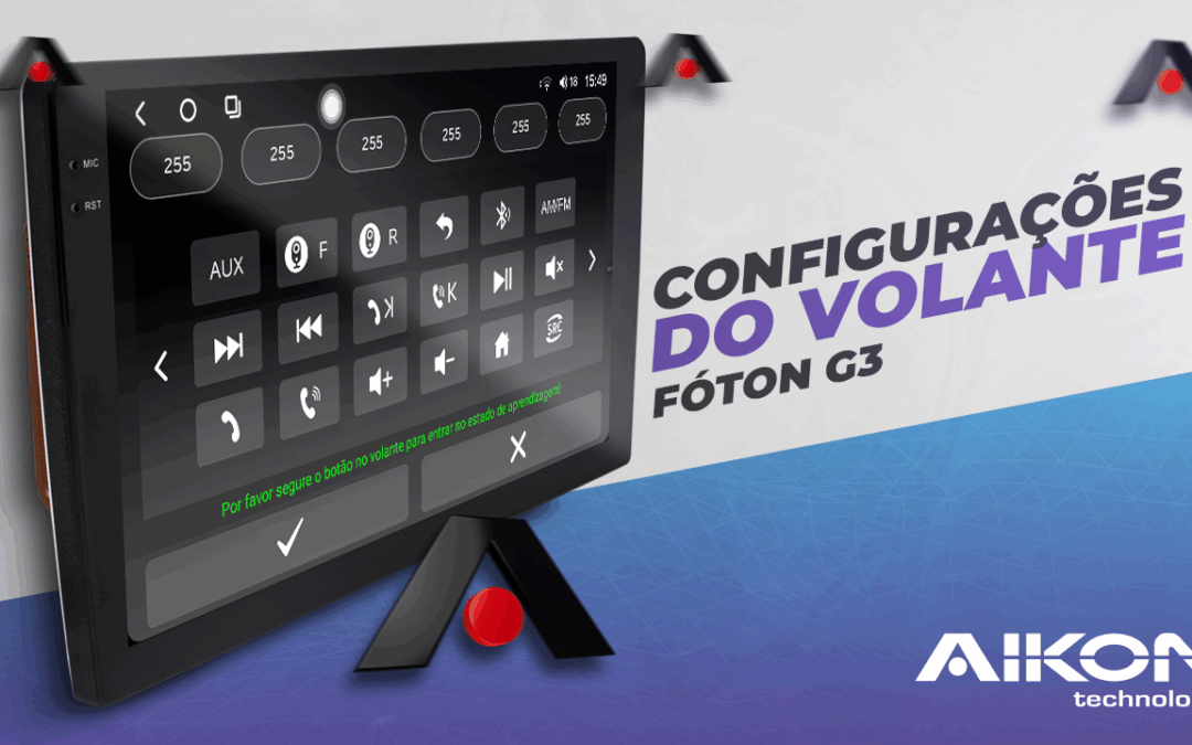 Configuração dos comandos do volante