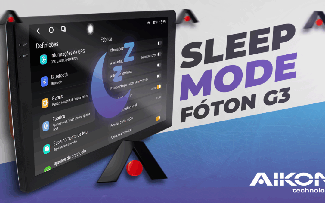 Função Sleep Mode e Logotipo