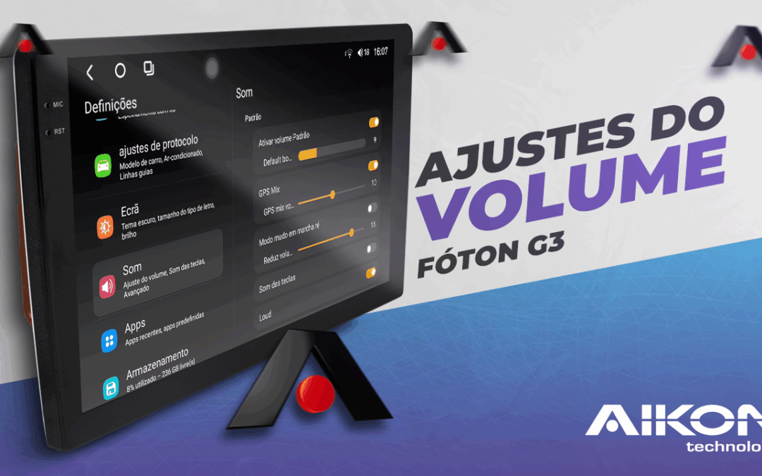 Configuração do volume